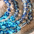 Indigo Dunes | Argent sterling 925 | Enveloppe en verre Firefly